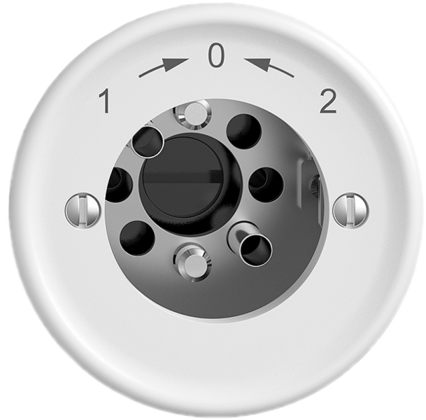 Contact pivotant ENC 1->0<-2 STANDARDdue blanc pour serrure, s.cyl. 