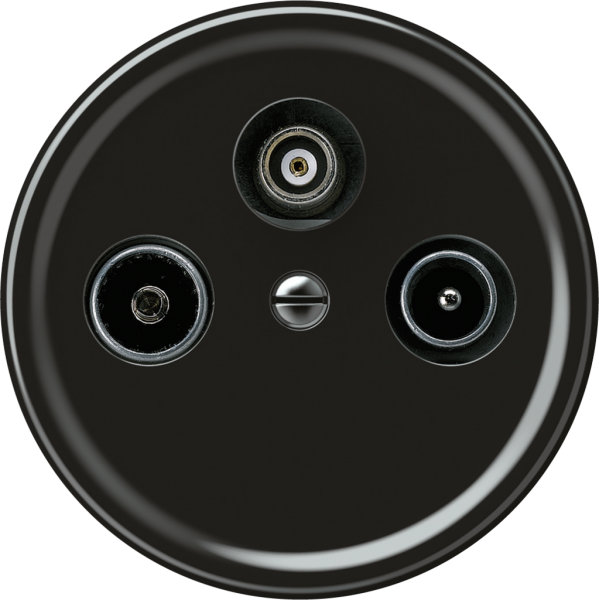 Prise antenne TV-R-SAT origin prise de passage 5.5dB noir 