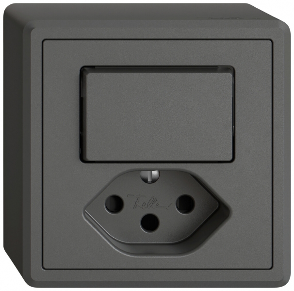 Combinazione AP EDIZIO.liv SNAPFIX® schema 6+T13 con shutter grs 