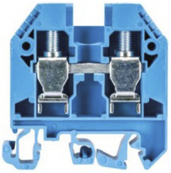 Morsetto passaggio componibile WKN 1.5…10mm² 57A 1000V 2×vite 1 pi.TH35/G32 blc 