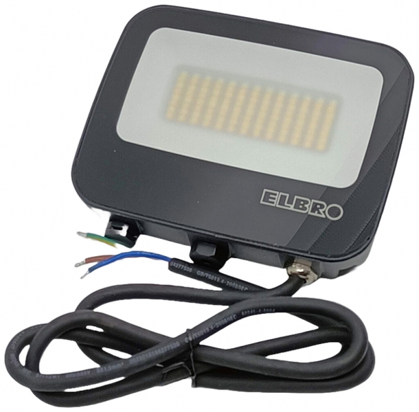 Projecteur LED ELBRO CCT 30W 3000…6000K IP66 120° 150×125mm noir 
