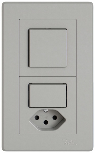 Combinazione INC EDIZIO.liv SNAPFIX® 2×1 156×96mm sch 3/1L+sch 3/1L+T13 grc 