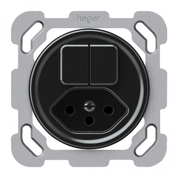 Combinaison ENC origin sch 3+AR + 1×type 13 77×77mm noir 