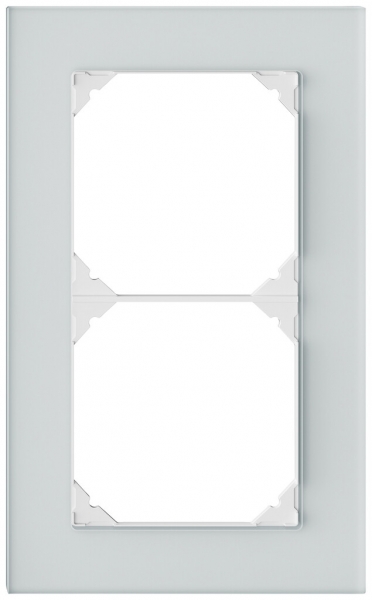 Telaio di copertura INC EDIZIO.liv prestige SNAPFIX® 2×1/1×2 154×94mm sp 