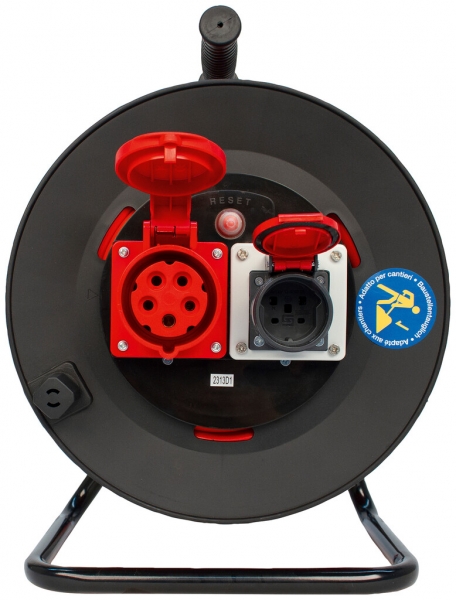 Avvolgicavo Steffen Professional 1×T25 1×CEE16 EPR-PUR 5×1.5mm² 33m 