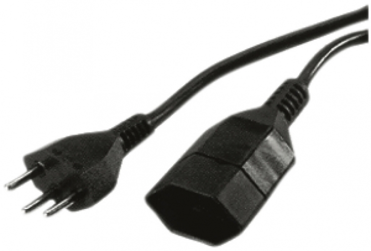 Verlängerung T12/T13 5m Td 3×1mm² schwarz 