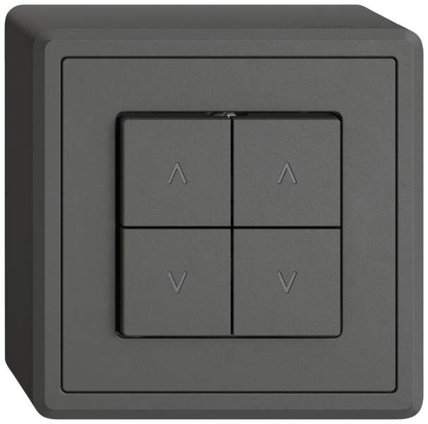 Contact pour stores AP EDIZIO.liv SNAPFIX® 10A 250V 4 touches 2 canaux grf 