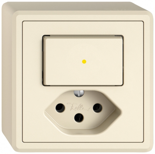 Combinazione AP EDIZIO.liv SNAPFIX® S6K+T13 illuminazione frontale gi cr 