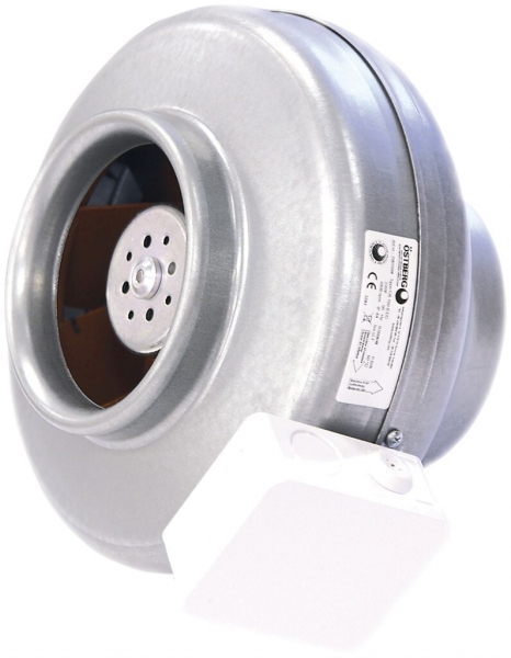 Ventilateur tubulaire Östberg CK 250 A1 EC-y1, 1076m³/h, 123W, 2880U/min, Ø249mm 