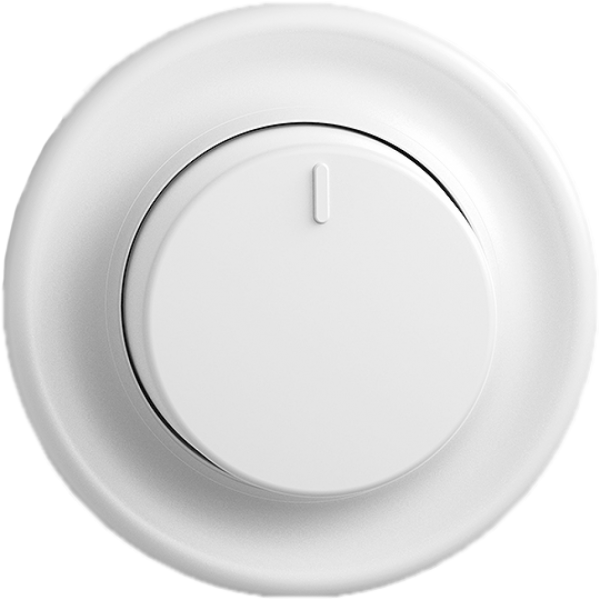 UP-Drehdimmer STANDARDdue 1…10VDC für Leuchtstofflampen mit EVG weiss 