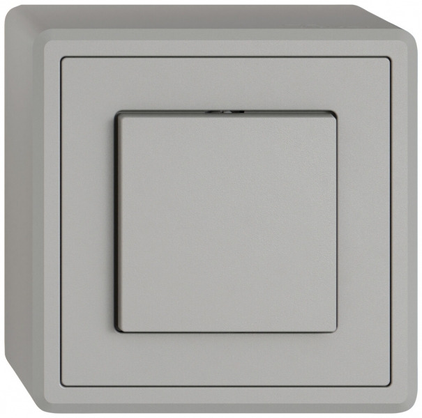 Interrupteur à poussoir AP EDIZIO.liv SNAPFIX® interrupteur/inverseur 3/1L grc 