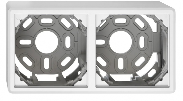 En-tête AP EDIZIO.liv SNAPFIX® 1×2 pour combinaisons au choix blanc 