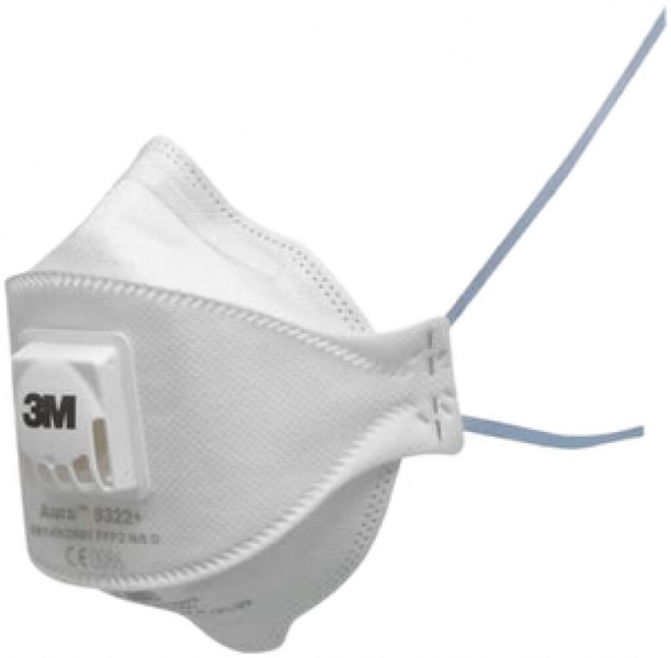 Maschera di protezione 3M Aura 9322+ classe FFP2 NR D 