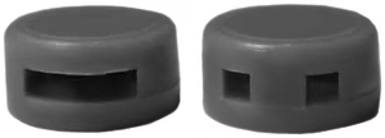 Sigillo di piombo in materia sintetica 9mm nero 
