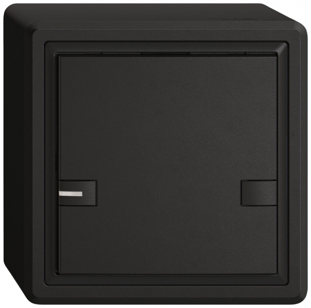Pulsante KNX RGB AP EDIZIO.liv SNAPFIX® sensore temp.RGB-LED 1× com.2T ne 