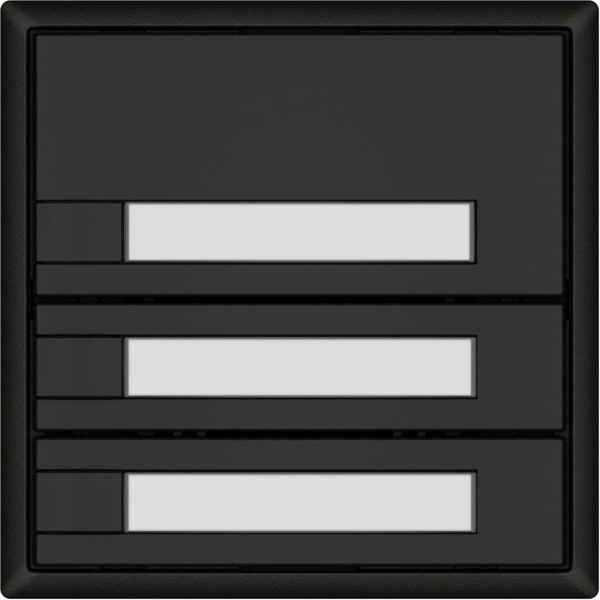 Poussoir universel EDIZIO.liv UNI SNAPFIX® 12…48V s.LED 3× comm.1T étiqu.no 