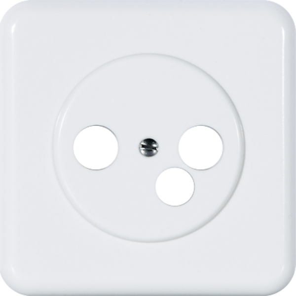 Placca di copertura 3 fori bianco versione standard, WISI DW53 