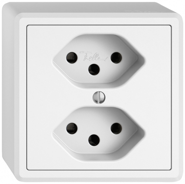 Prise AP EDIZIO.liv SNAPFIX® 2×T13 bc 
