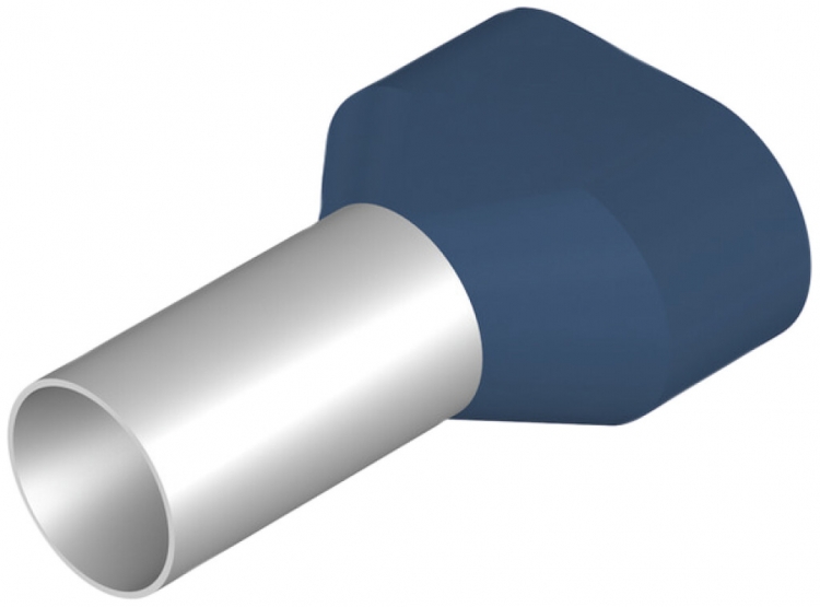 Embout de câble jumelé Weidmüller H isolé 2×16mm² 16mm bleu DIN en vrac 