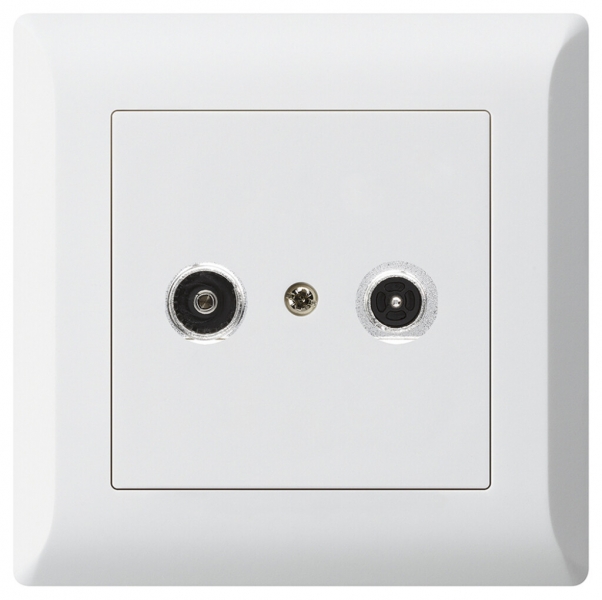 Presa antenna INC kallysto.line R/TV 14dB 2GHz bianco 