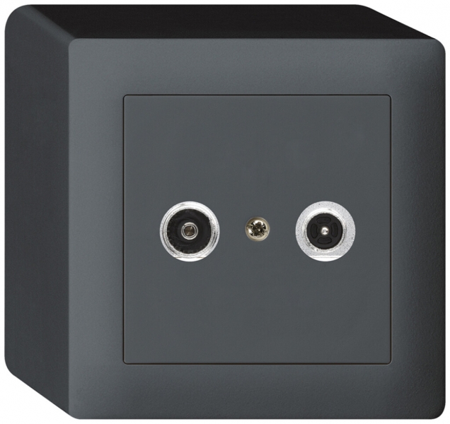 Prise antenne AP kallysto R/TV 19dB 2GHz anthracite 