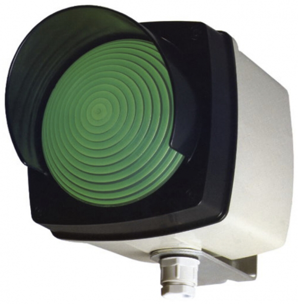 Lampada segnaletica Wunderli SIWA, 24VUC, LED, lente verde, IP65 