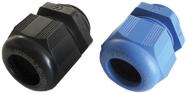 Pressacavo ATEX M25 per cavo Ø8…16mm 10mm PA IP68 nero 