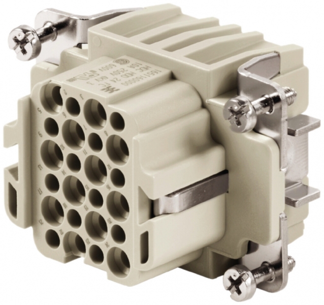 Insert femelle Weidmüller HDC HDD 250V 10A 24L à sertir grd.3 