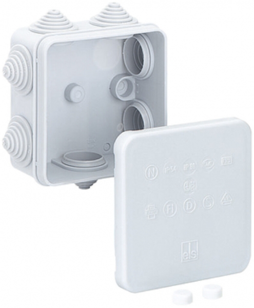 Boîte dérivation AP HP 80 vide 85×85×42mm 