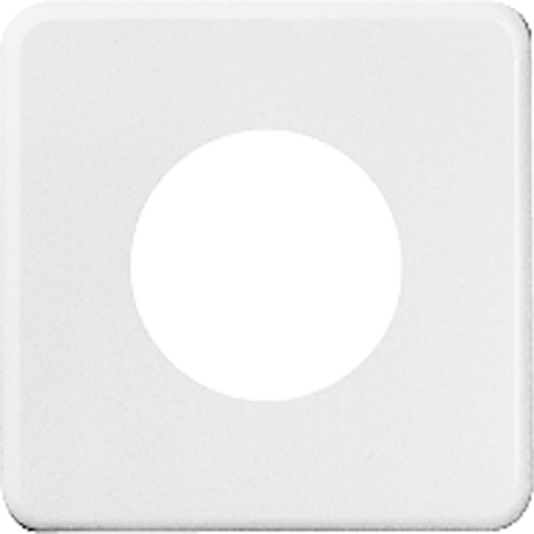 Plaque de recouvrement I 43mm blanc 