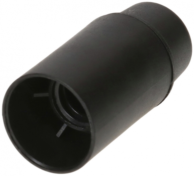 Portalampada E14 materiale sintetico M10×1 nero liscio 