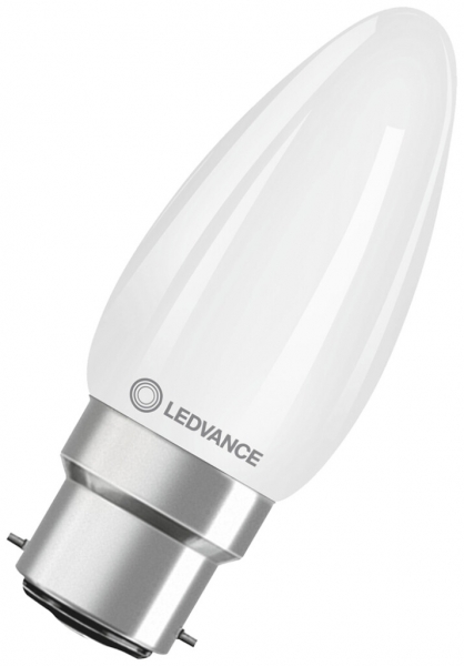 Lampada LED LEDVANCE CLAS B B22d 4.8W 470lm 2700K REG 94mm B10.5 opaco 