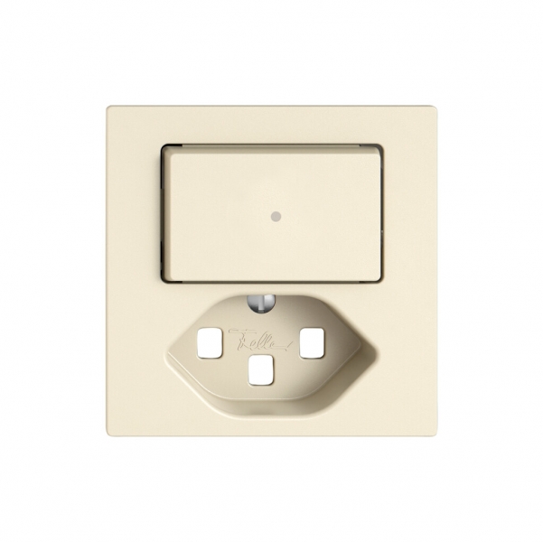 Kit di montaggio EDIZIO.liv SNAPFIX® p.combi.T23 c.1 tasto c.lente front.cr 