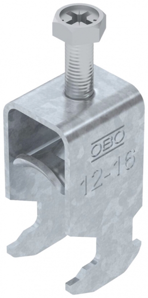 Brida rapida BET 2056 piede a H metallo 12…16mm 1×cavo acciaio Zn-cal-im 