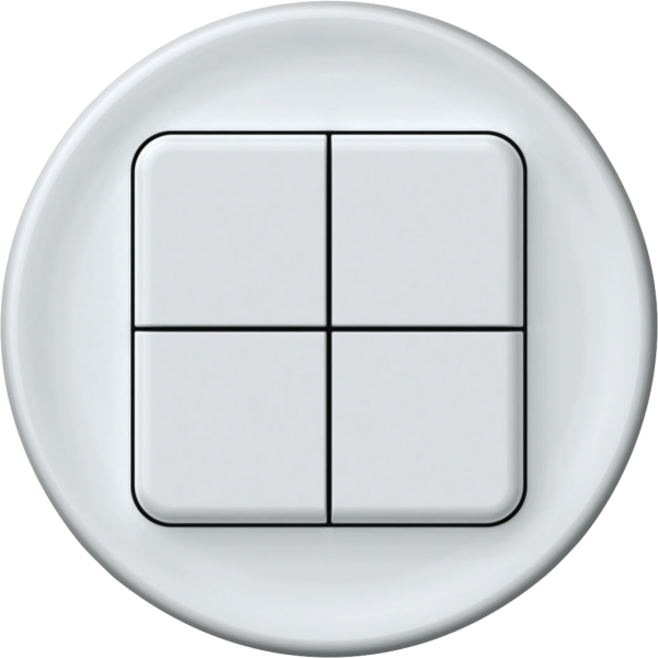 Poussoir KNX origin 4×touches blanc 