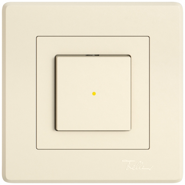 Tasto a pulsante INC EDIZIO.liv SNAPFIX® ARK/1P illuminazione frontale giallo cr 
