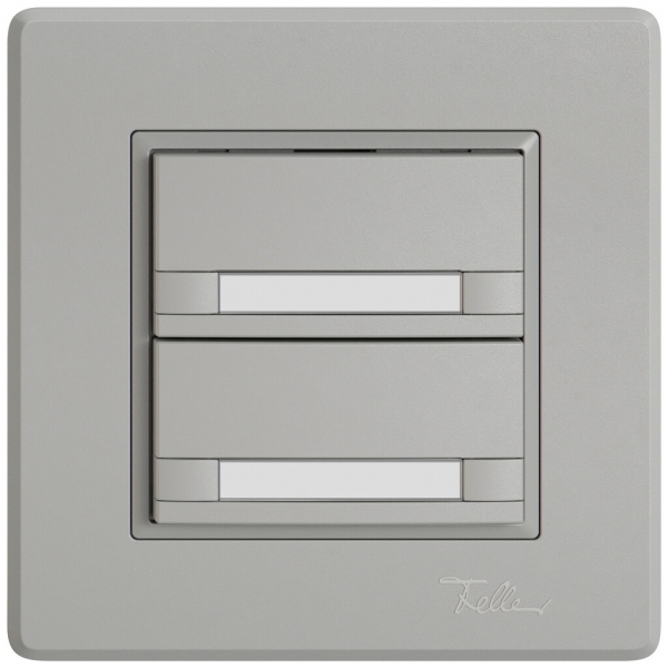 UP-KNX-Taster RGB EDIZIO.liv SNAPFIX® Temperaturfüh.o.LED Pap.2×T 2-Tbed.hgu 