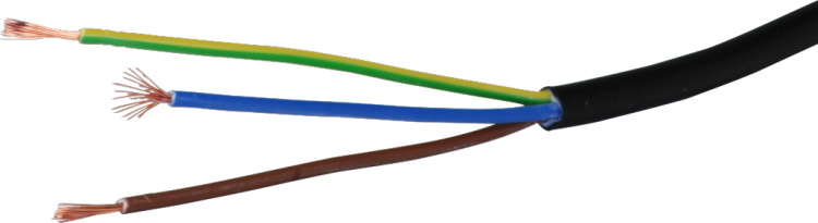 Câble Tdlr 3×0.75mm² LNPE noir Eca 