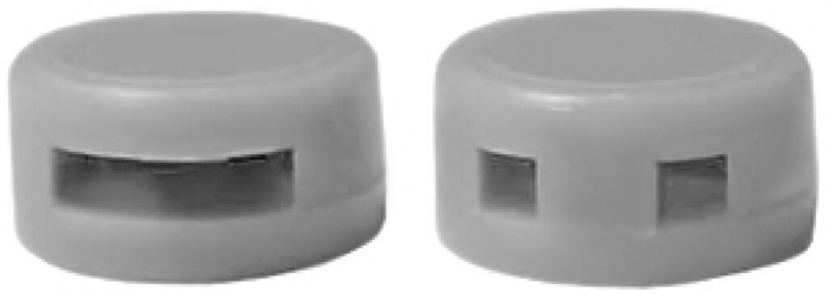 Sigillo di piombo in materia sintetica 8mm grigio 