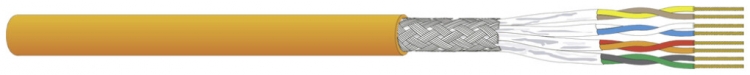 Cavo informatica Dätwyler CU 7702 4P flex S/FTP, cat.7 LSZH Dca 1000m arancione Una lunghezza