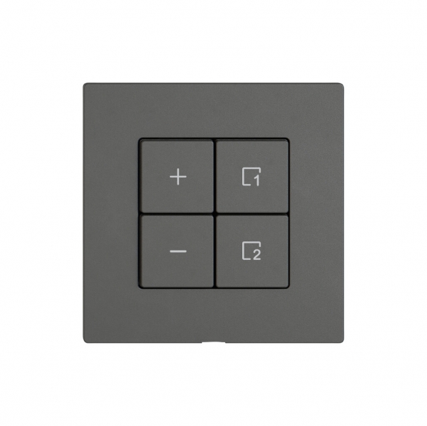 Bedienaufsatz zu Dimmer EDIZIO.liv Wiser SNAPFIX® 1K Szene 4T dgu 