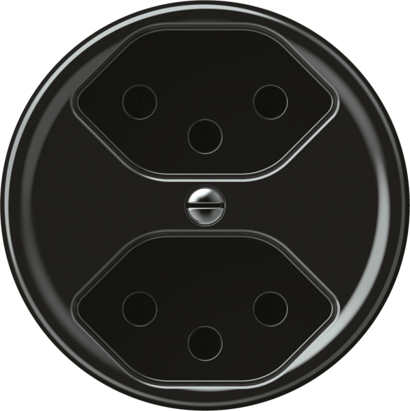 Presa origin 2×tipo 13 10A 230V 60×60mm nero 