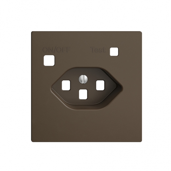 Kit frontal EDIZIOdue pour prise FI F, T23, coffee 