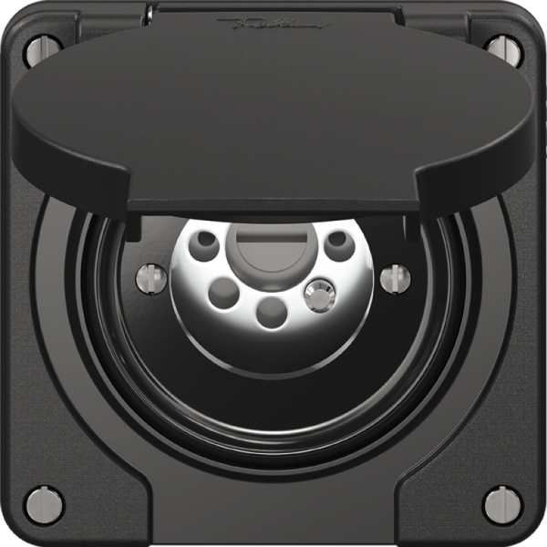 Contact pivotant NEVO N.CO  sans cylindre, KS, 0 <- 1, noir 