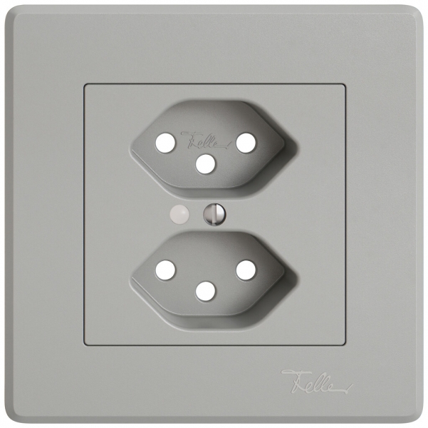 Kit di montaggio INC EDIZIO.liv SNAPFIX® per presa 2×T13 con lente frontale grc 
