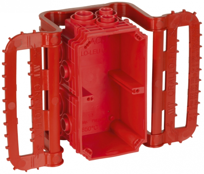 Scatola INC MT Crallo-Fly grd.I-I rosso con supp.d.scatola 