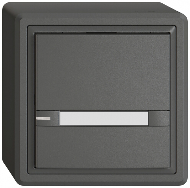 Poussoir KNX RGB AP EDIZIO.liv SNAPFIX® capteur temp.RGB-LED étiqu.1×com.2T grf 