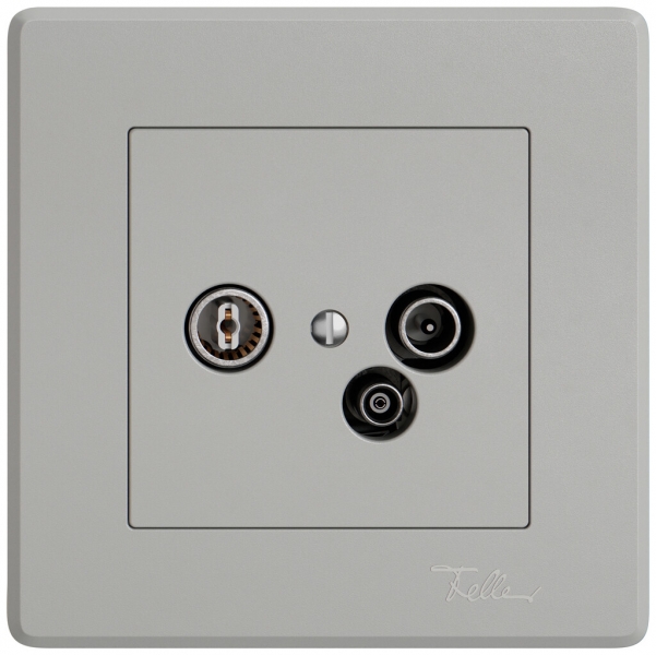 UP-Antennendose TV-R-Daten EDIZIO.liv SNAPFIX® 15dB hgu 