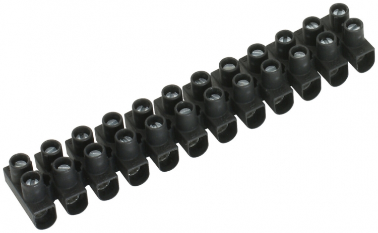 Morsettiera Electro Terminal 12P 2.5…10mm² 450V nero 