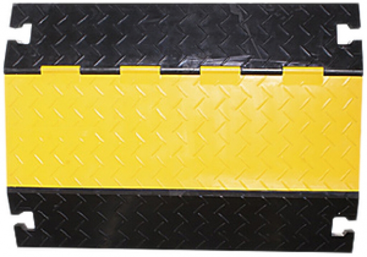 Kabelbrücke Demelectric Protector Rubber 4-Kanal 800×590×78 gelb/schwarz 